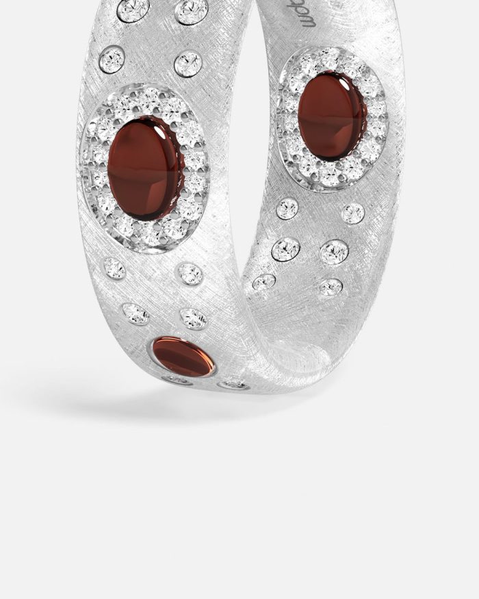 Vathë Rrethorë Les Cabochons Maxi Argjend