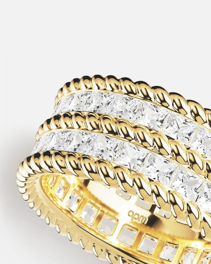 Unazë Pavé Cordage Signature Zirkon Kubik