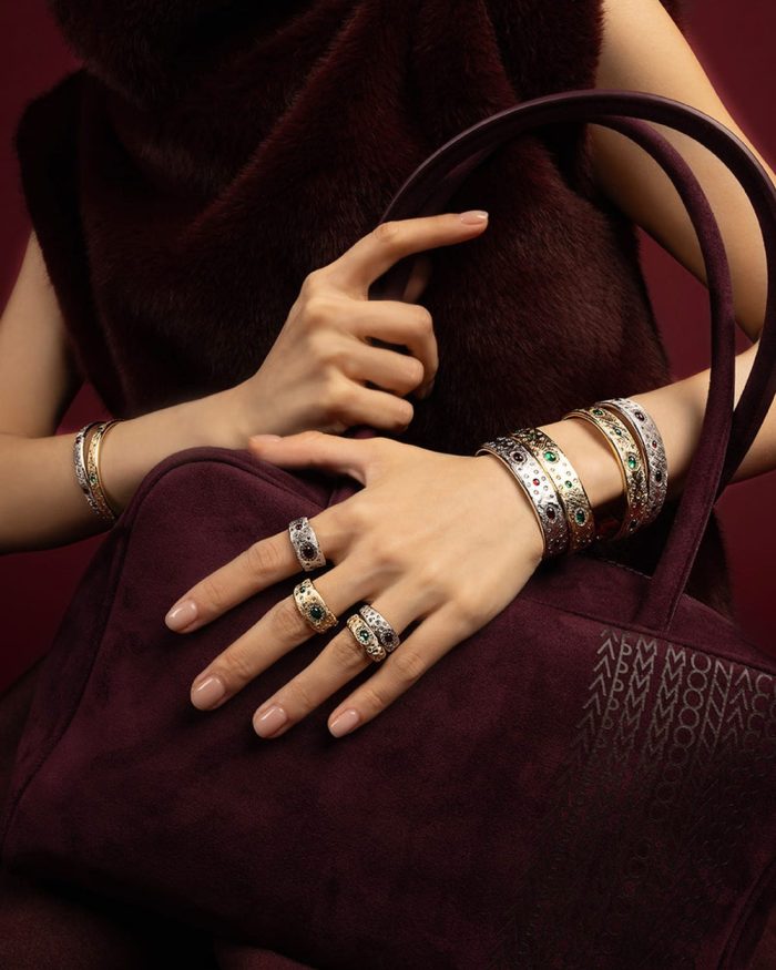 Unazë Les Cabochons Large Zirkon Kubik